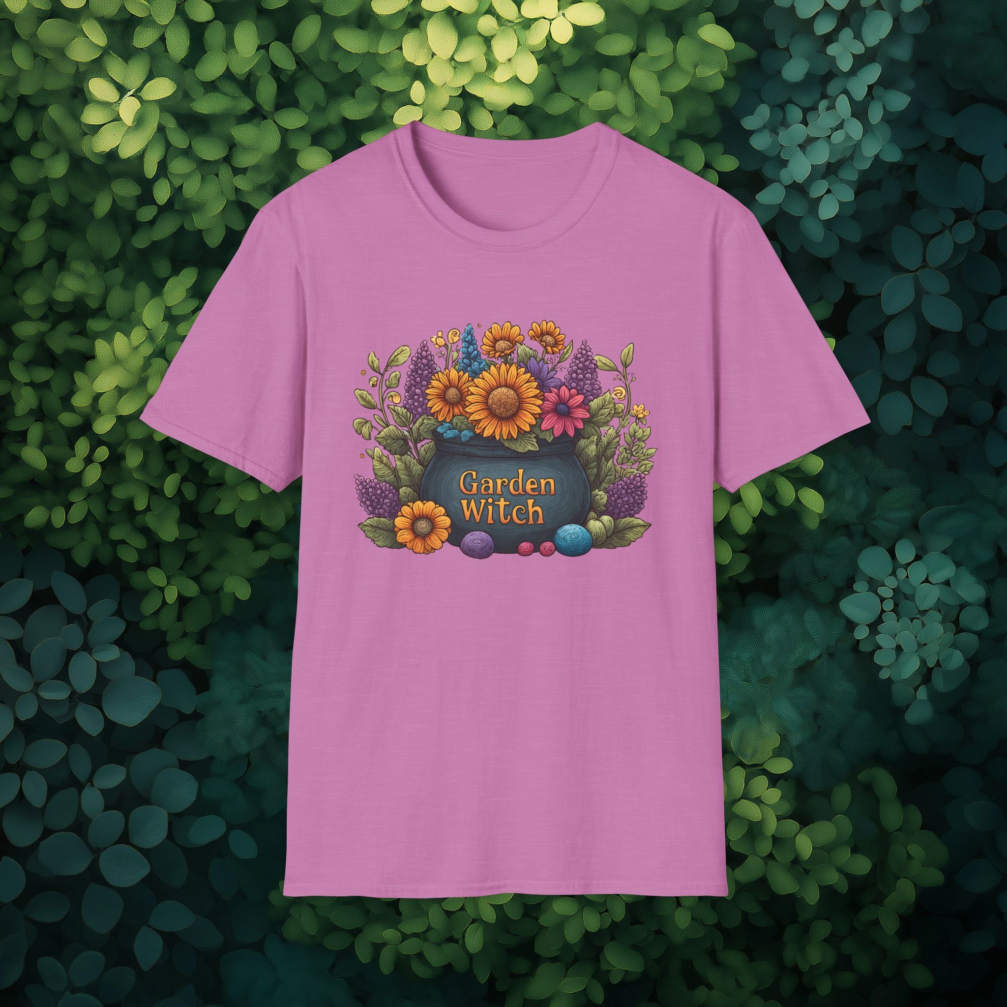 Garden Witch Wildflower Cauldron T-Shirt