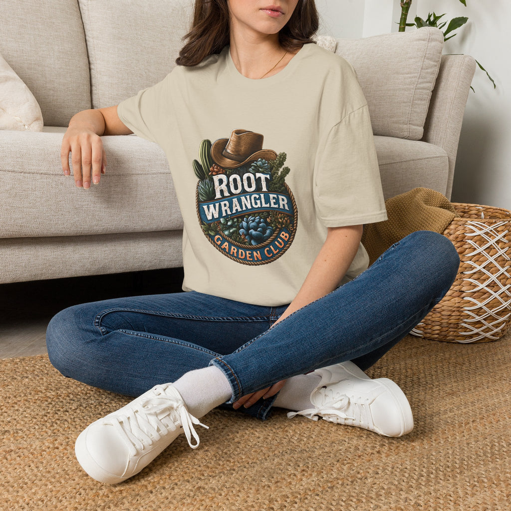 Retro Western Root Wrangler Garden Club T-Shirt