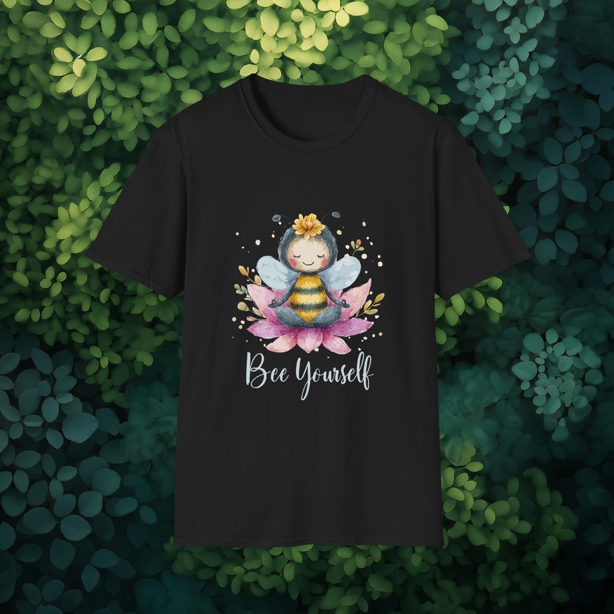 Bee Yourself Meditation Unisex T-Shirt for Yoga Enthusiasts