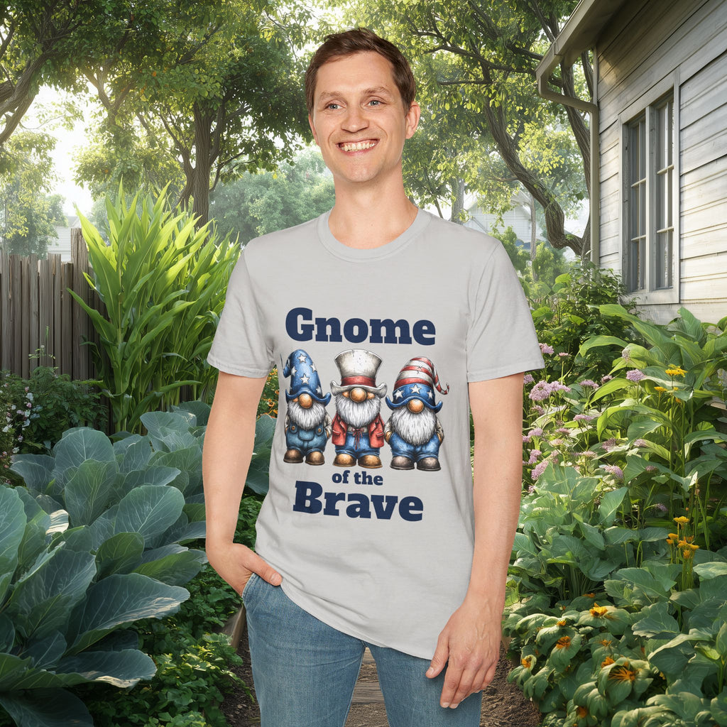 Patriotic Gnome of the Brave USA T-Shirt