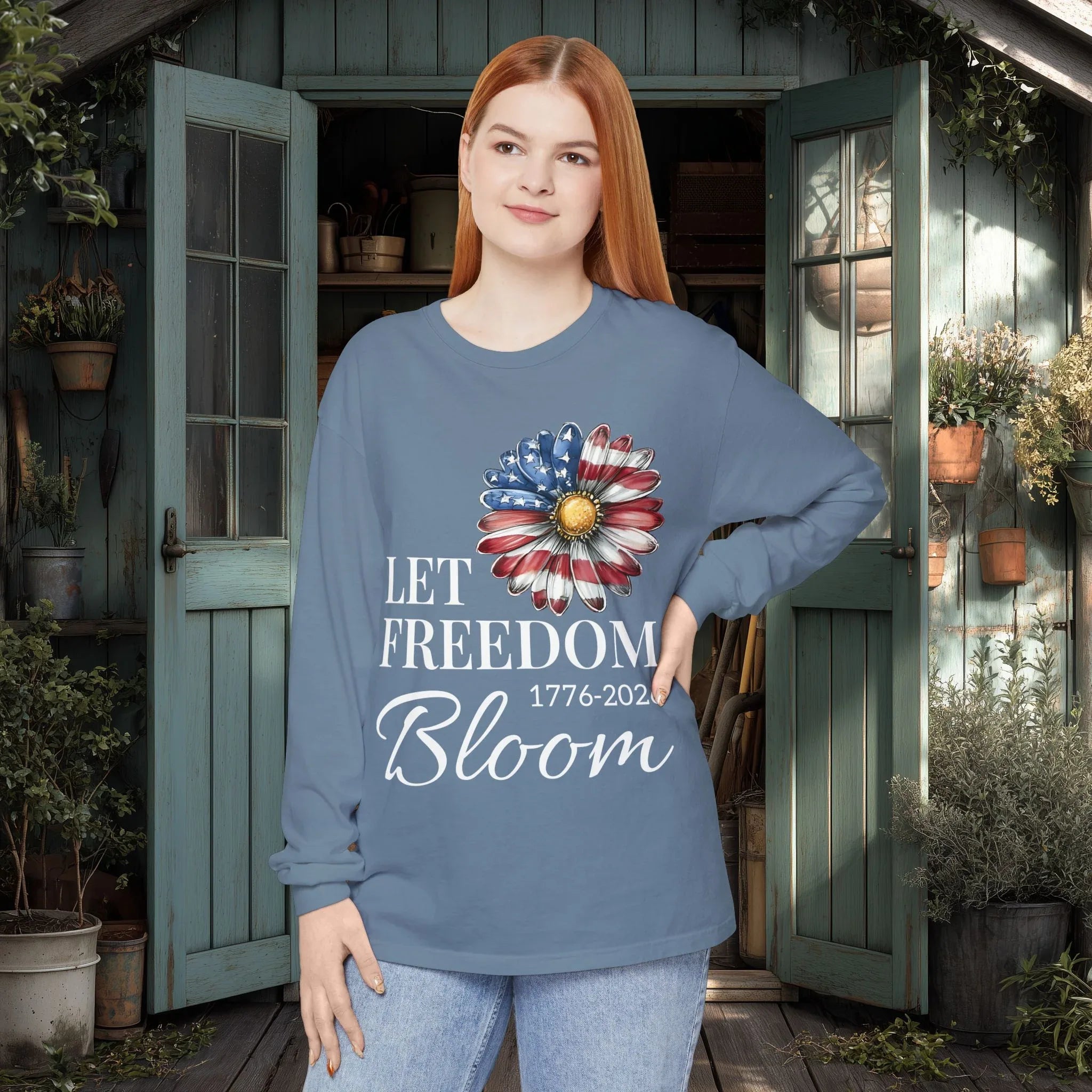 Let Freedom Bloom Long Sleeve Tee