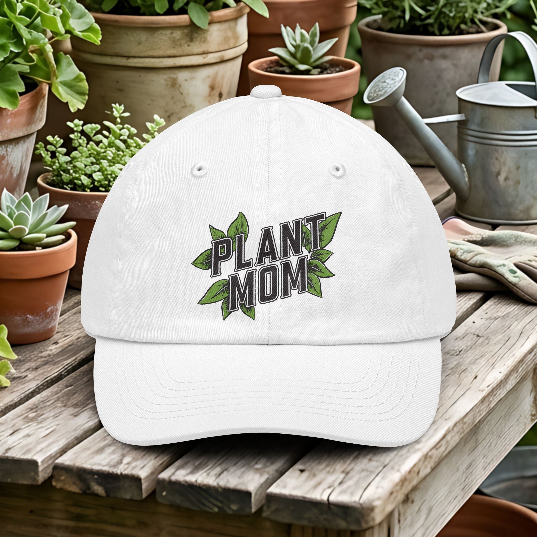 Plant Mom Collegiate Style Gardening Hat