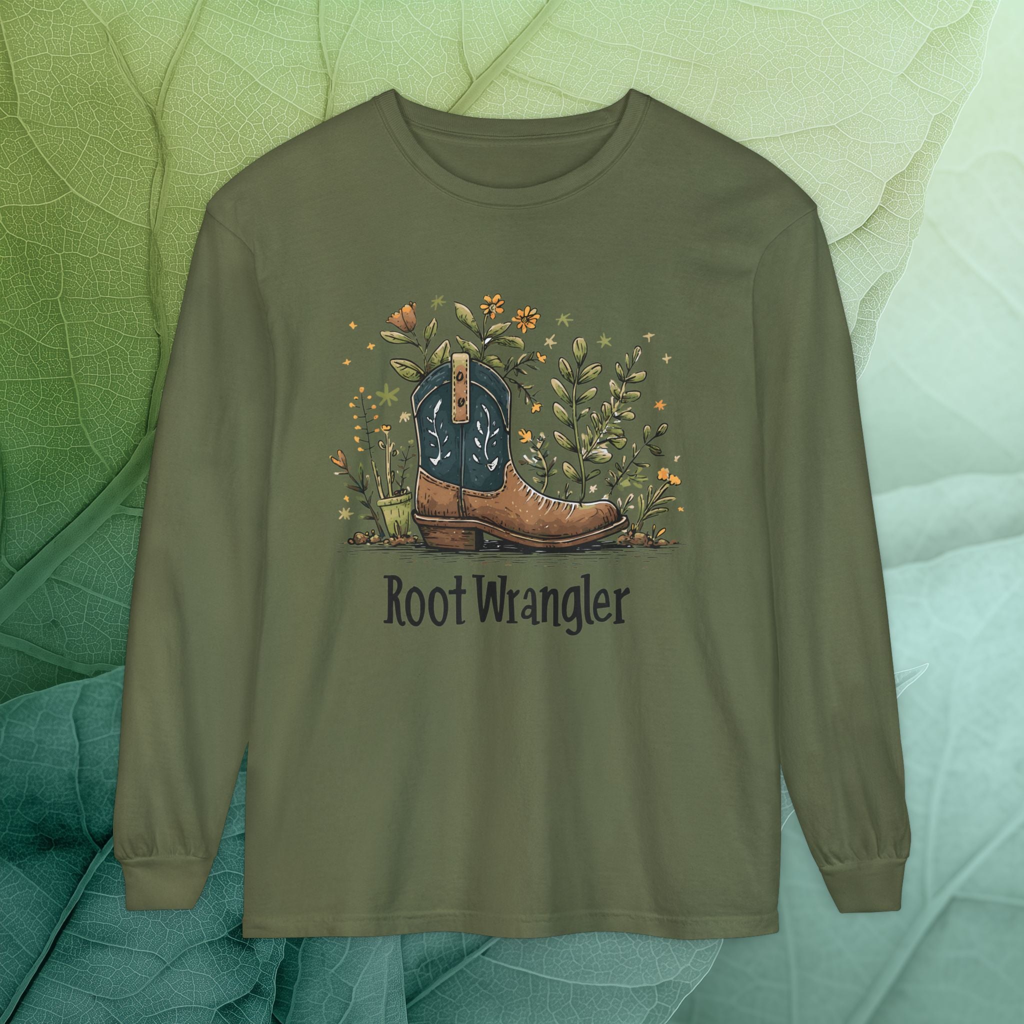 Root Wrangler Western Gardening Long Sleeve T-Shirt