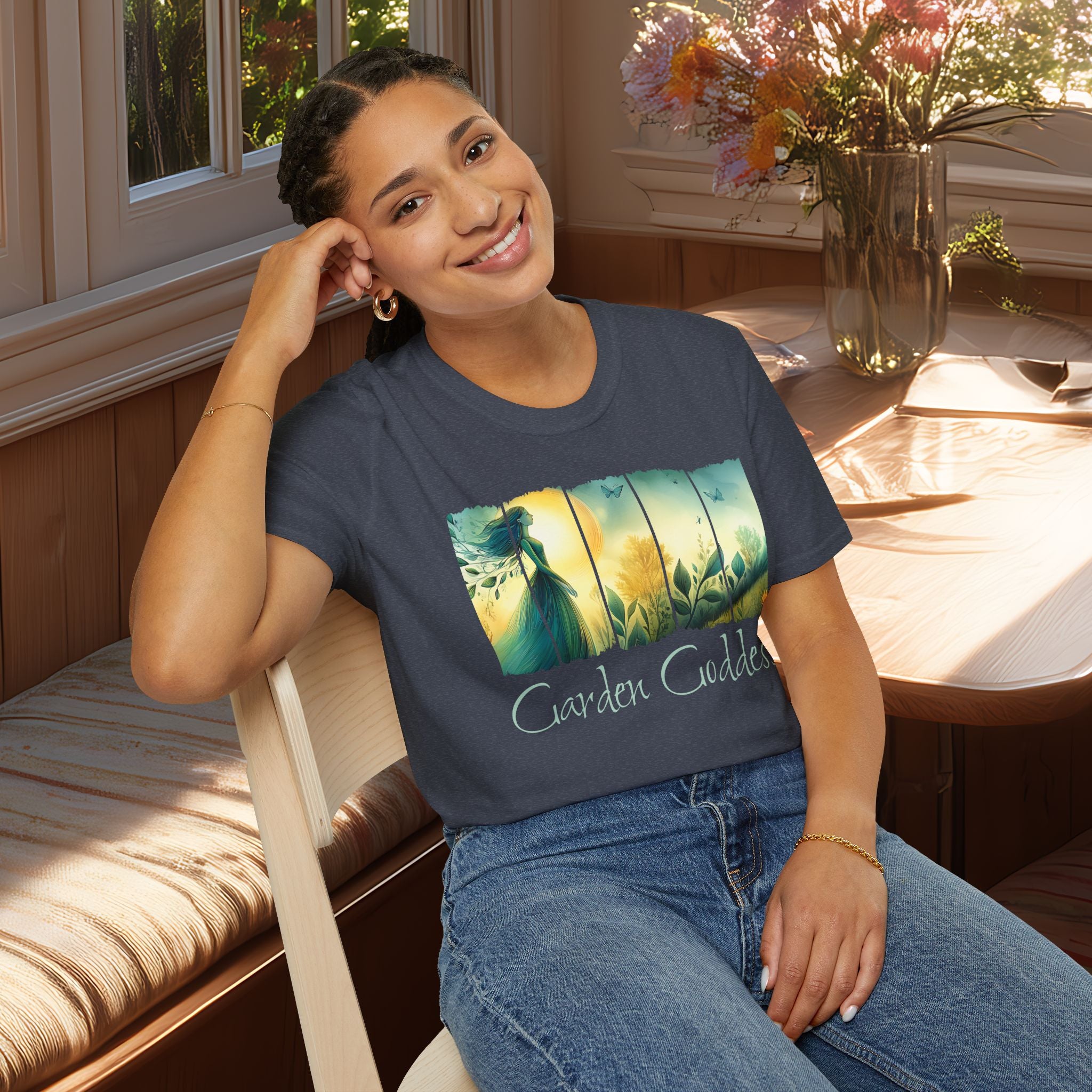 Divine Feminine Garden T-Shirt for Gardeners