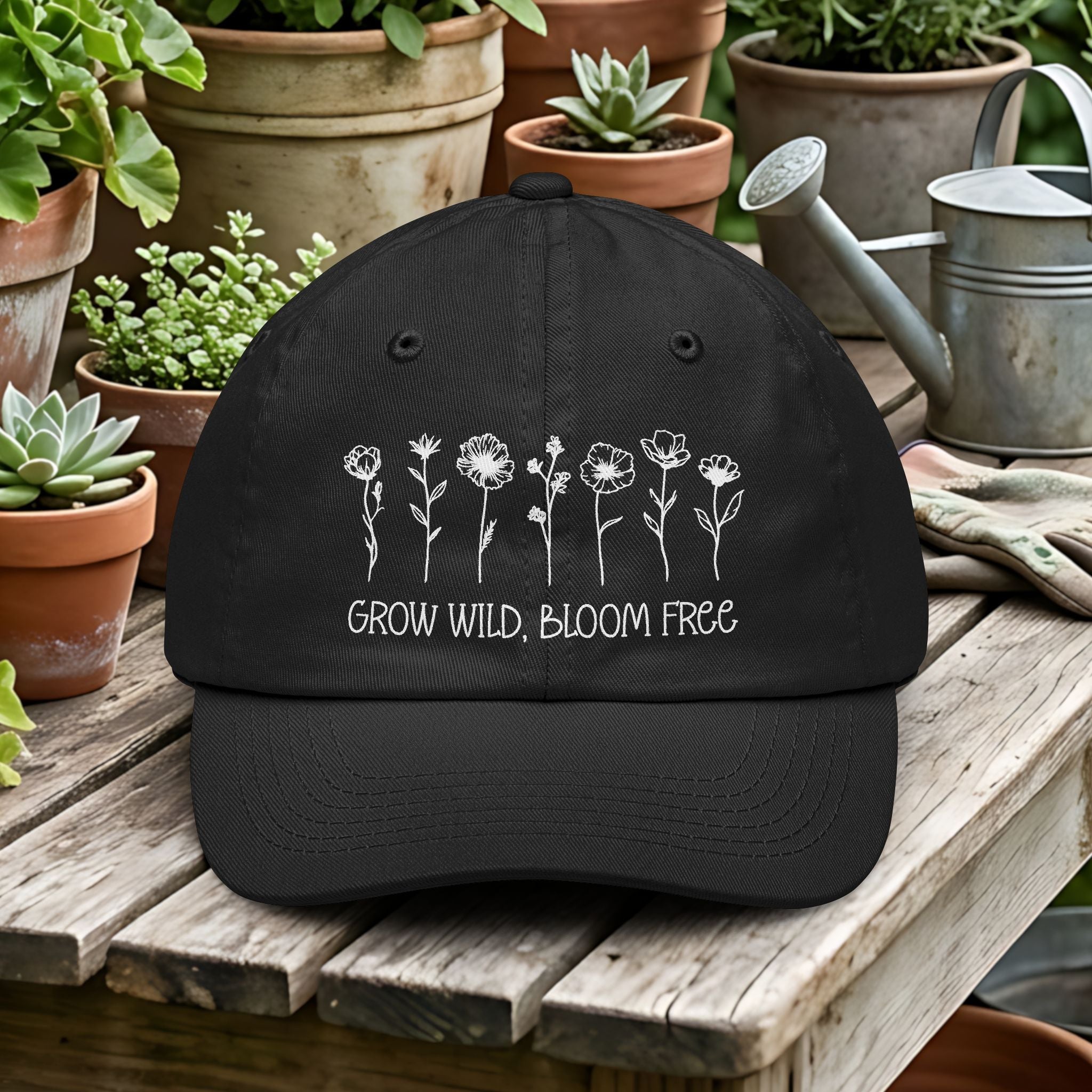 Grow Wild Bloom Free Wildflower Dad Hat