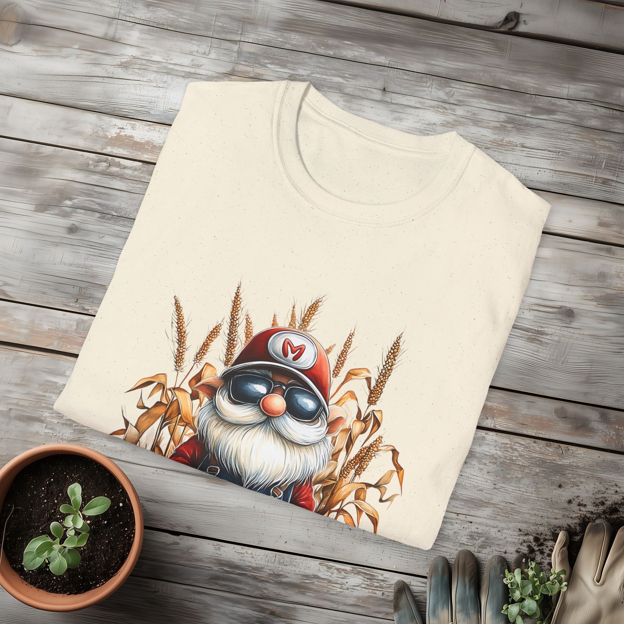 Harvest Season Gnome Farmer T-Shirt