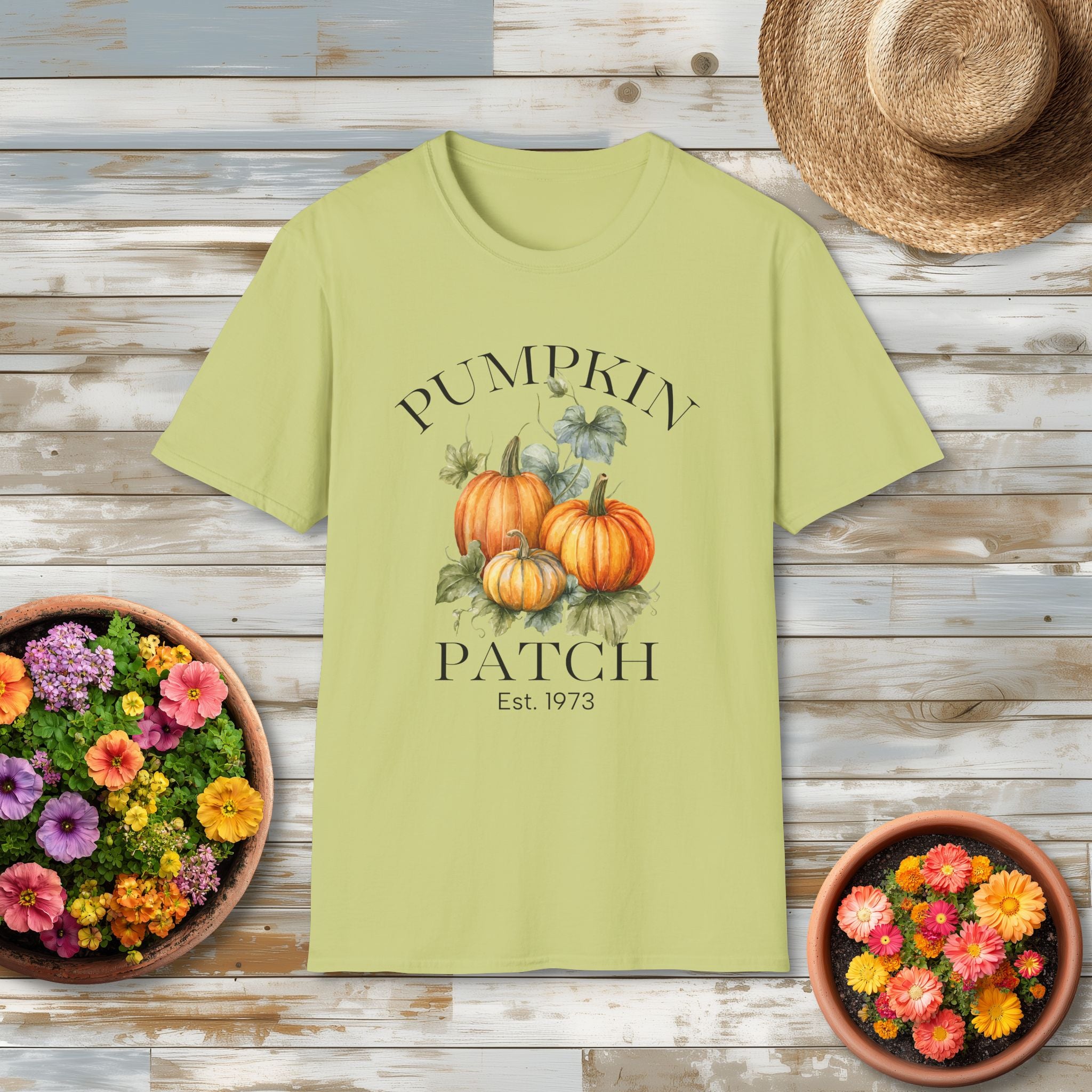 Rustic Pumpkin Patch Tee with Vintage Farm Style