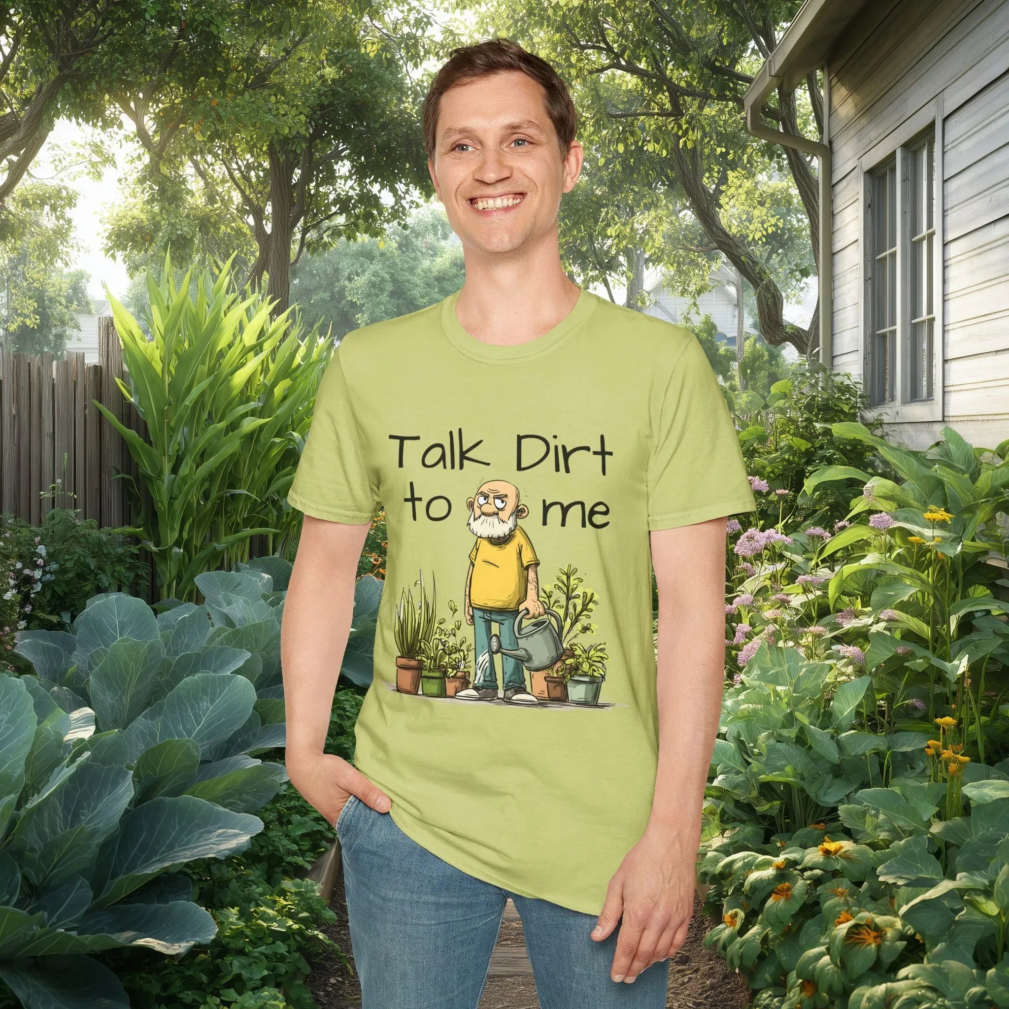 Talk Dirt to Me Garden Pun Shirt – Funny Grumpy Gardener Tee