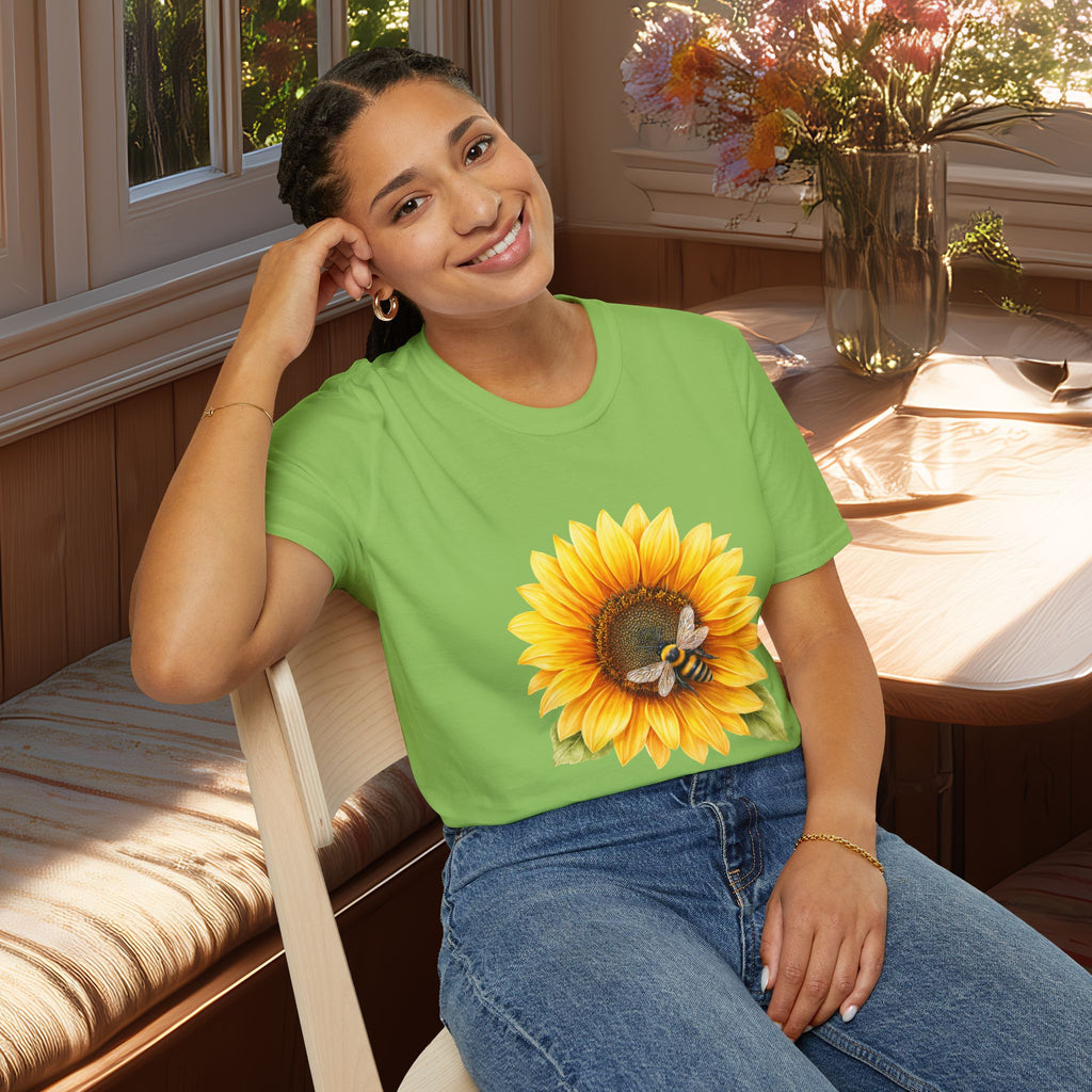Sunflower and Honeybee T-Shirt