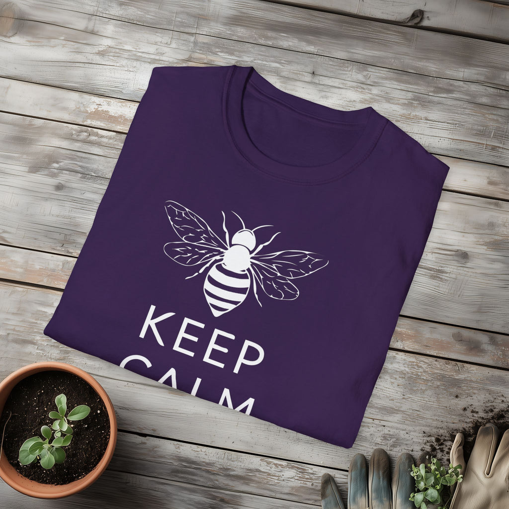 Keep Calm and Bee Bold T-Shirt for Bee and Nature Lovers