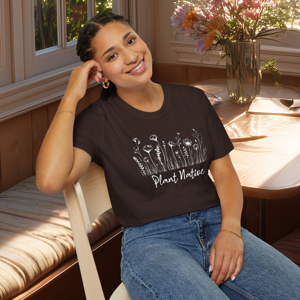 Plant Native T-Shirt for Plant Lovers and Gardeners