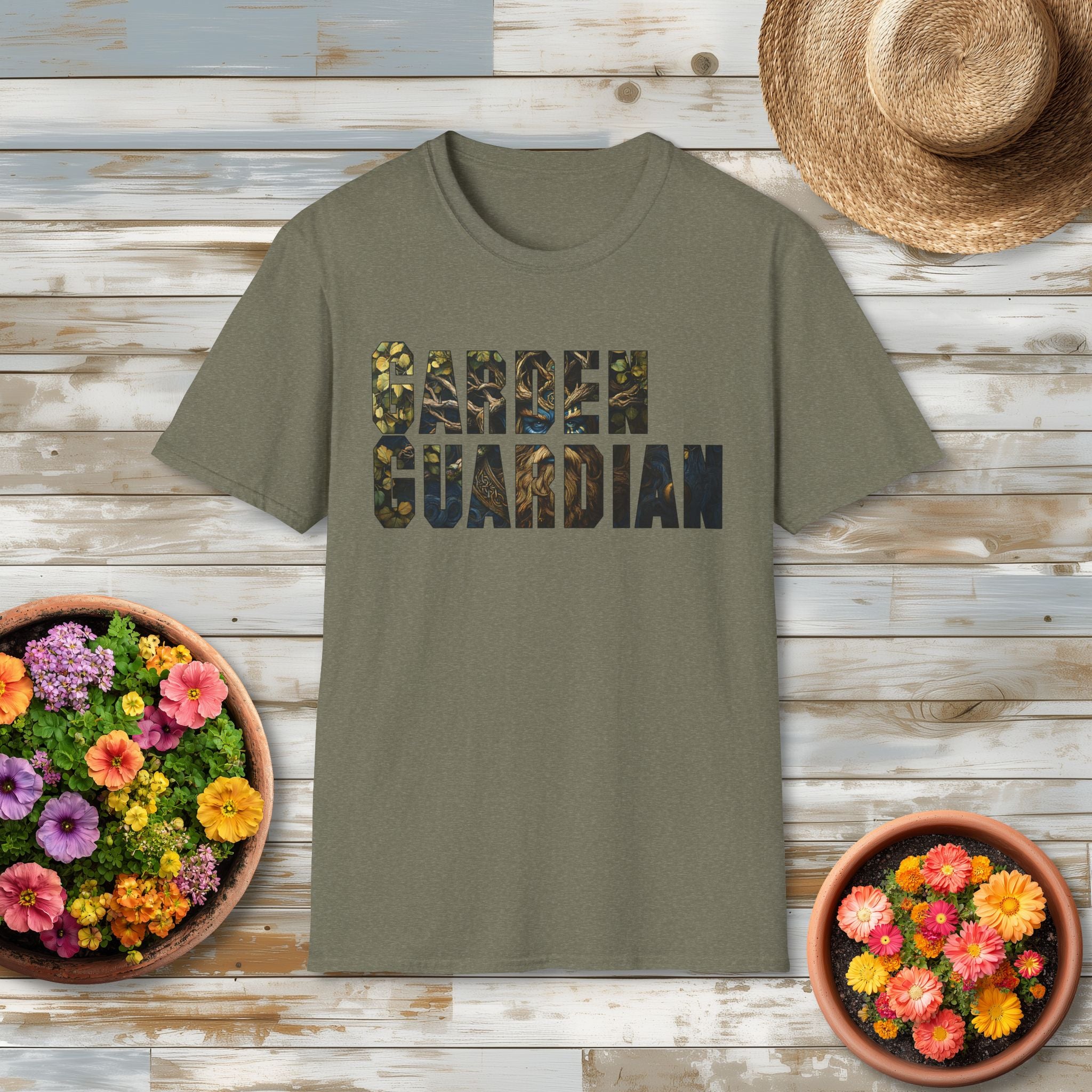 Fantasy Garden Guardian T-Shirt for Gardeners