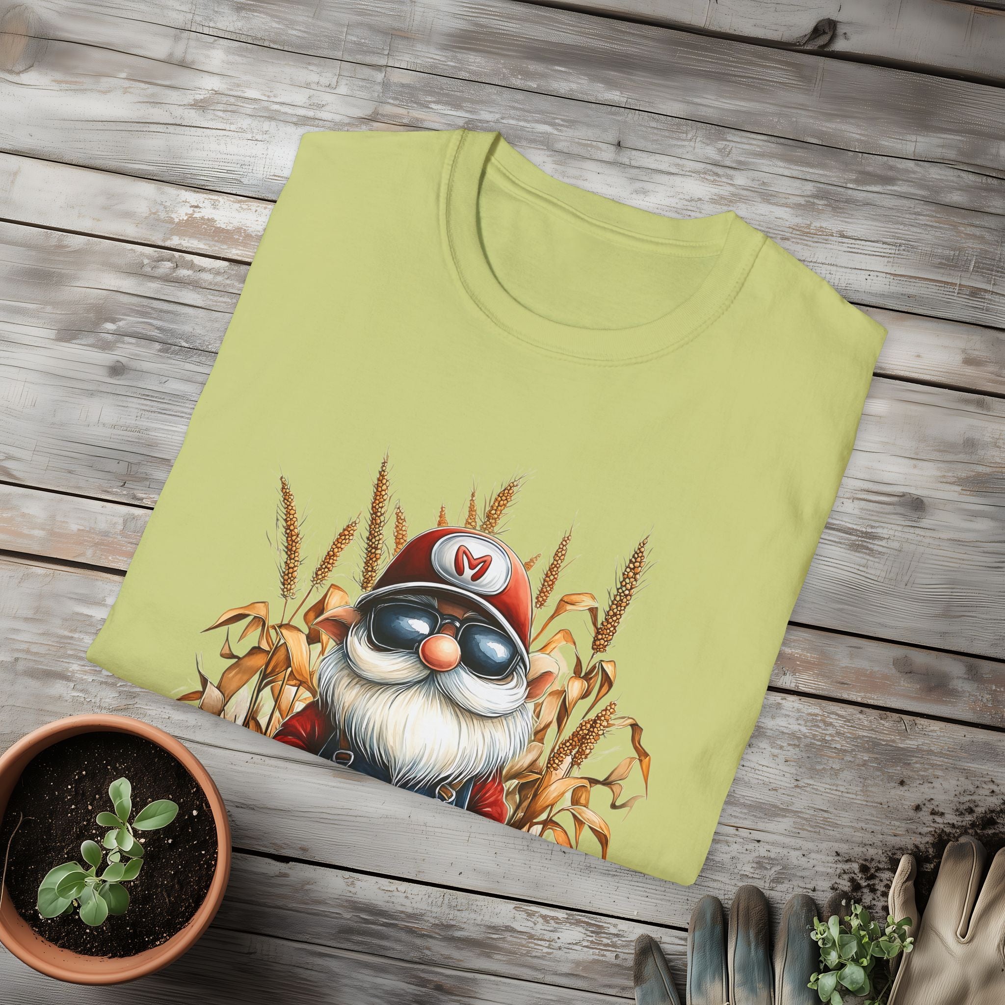 Harvest Season Gnome Farmer T-Shirt