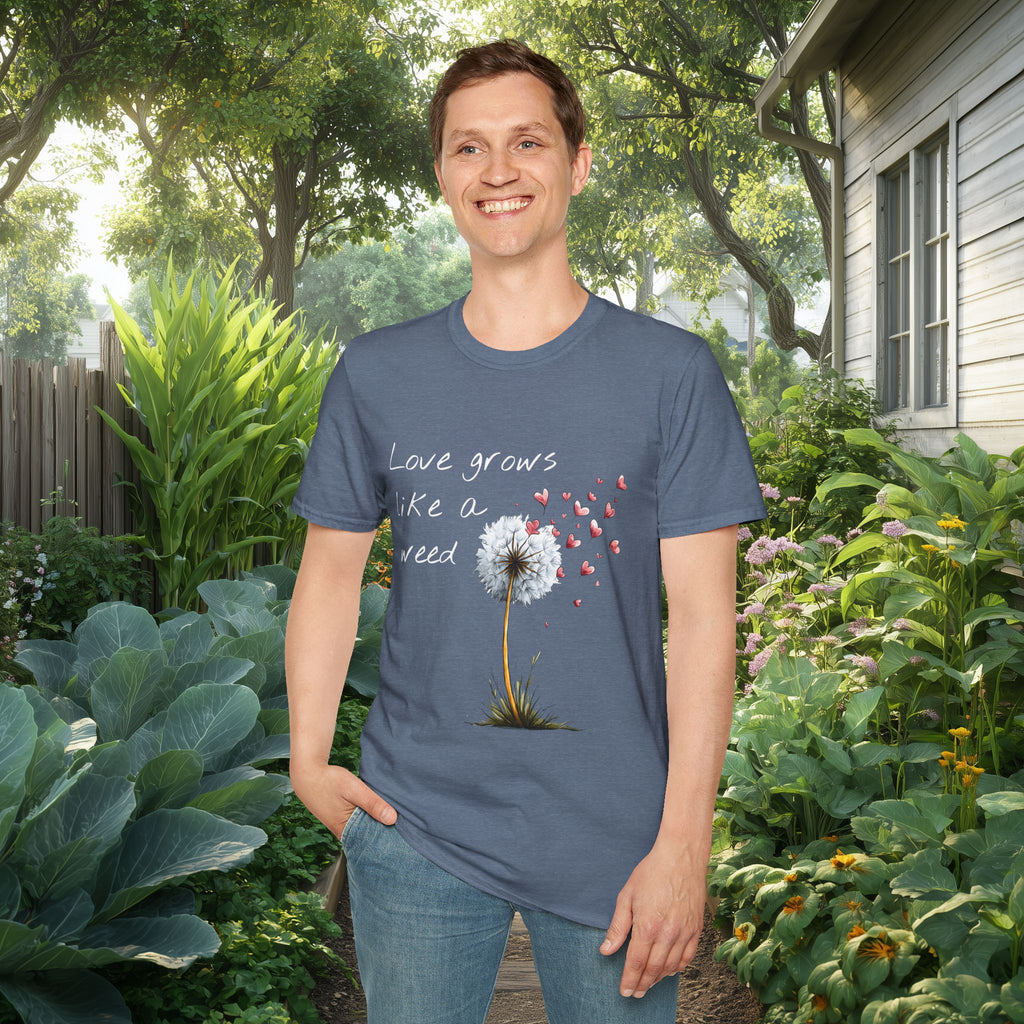 Love Grows Like a Weed Dandelion Tee