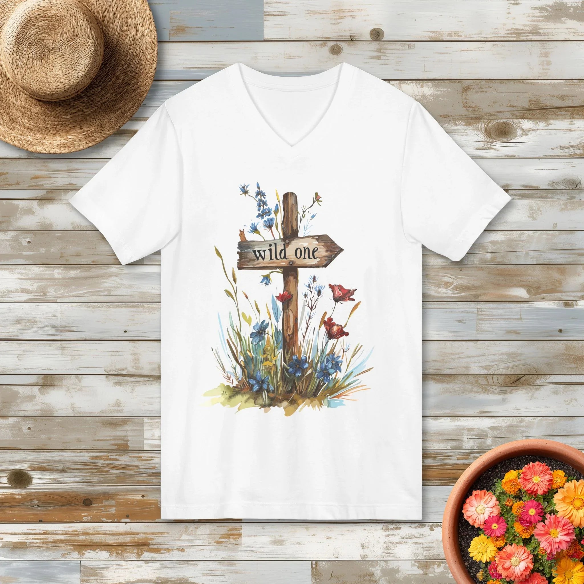 Wild One Wildflower V-Neck Shirt