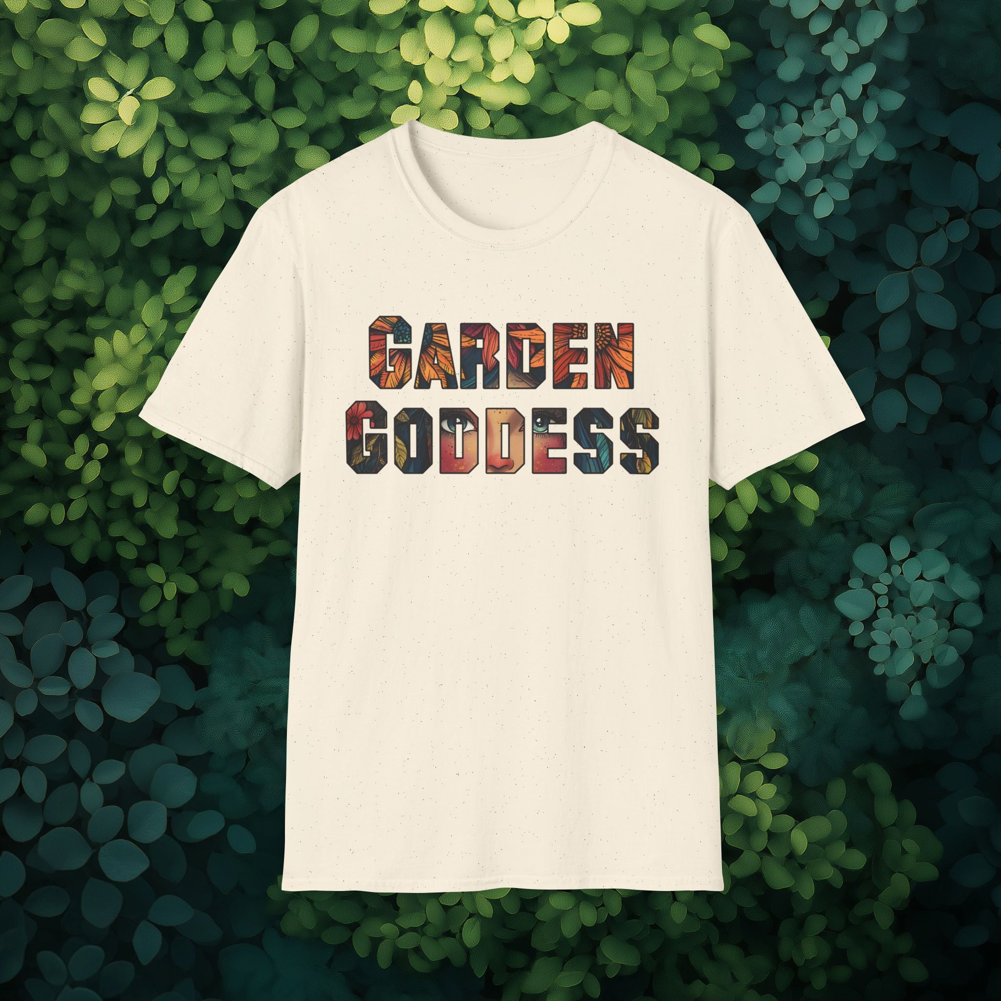 Boho Garden Goddess T-Shirt for  Nature Lovers