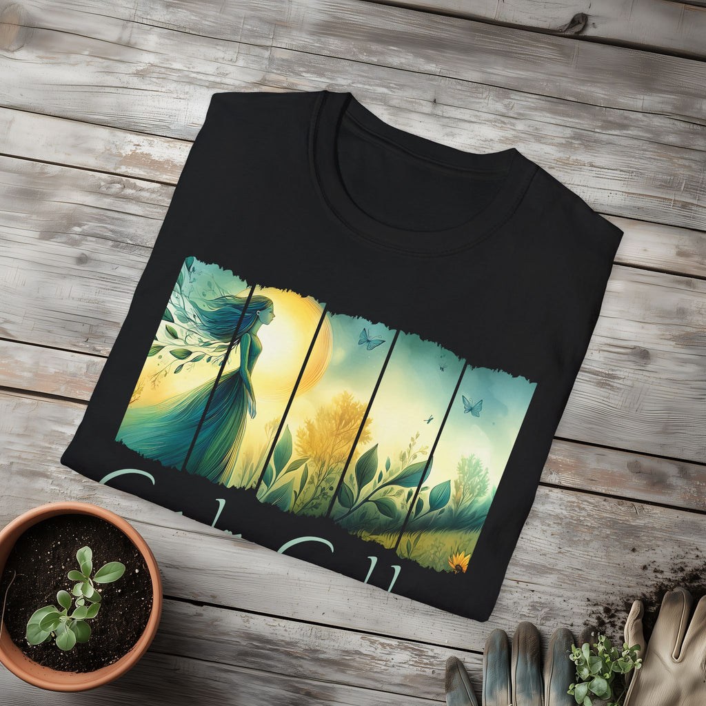 Divine Feminine Garden T-Shirt for Gardeners