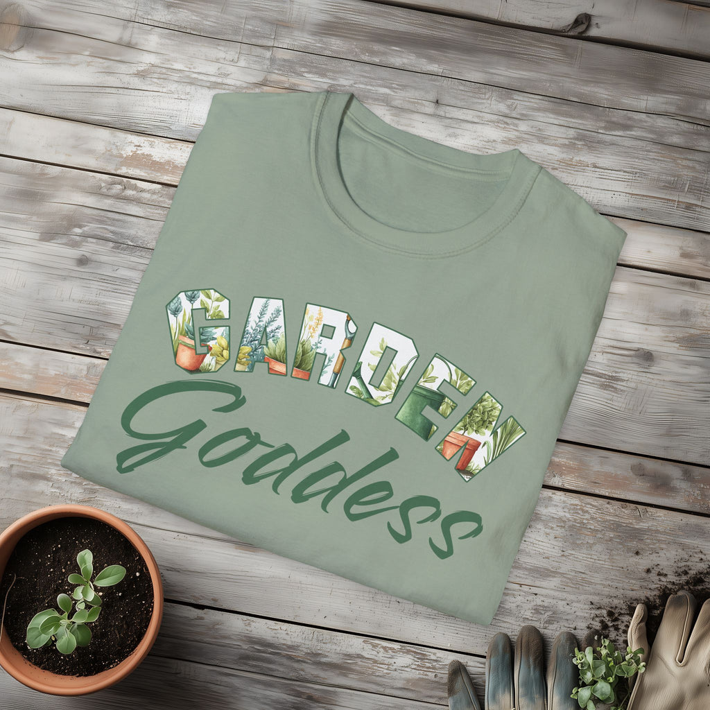 Garden Goddess T-Shirt for Plant Lovers and Gardeners