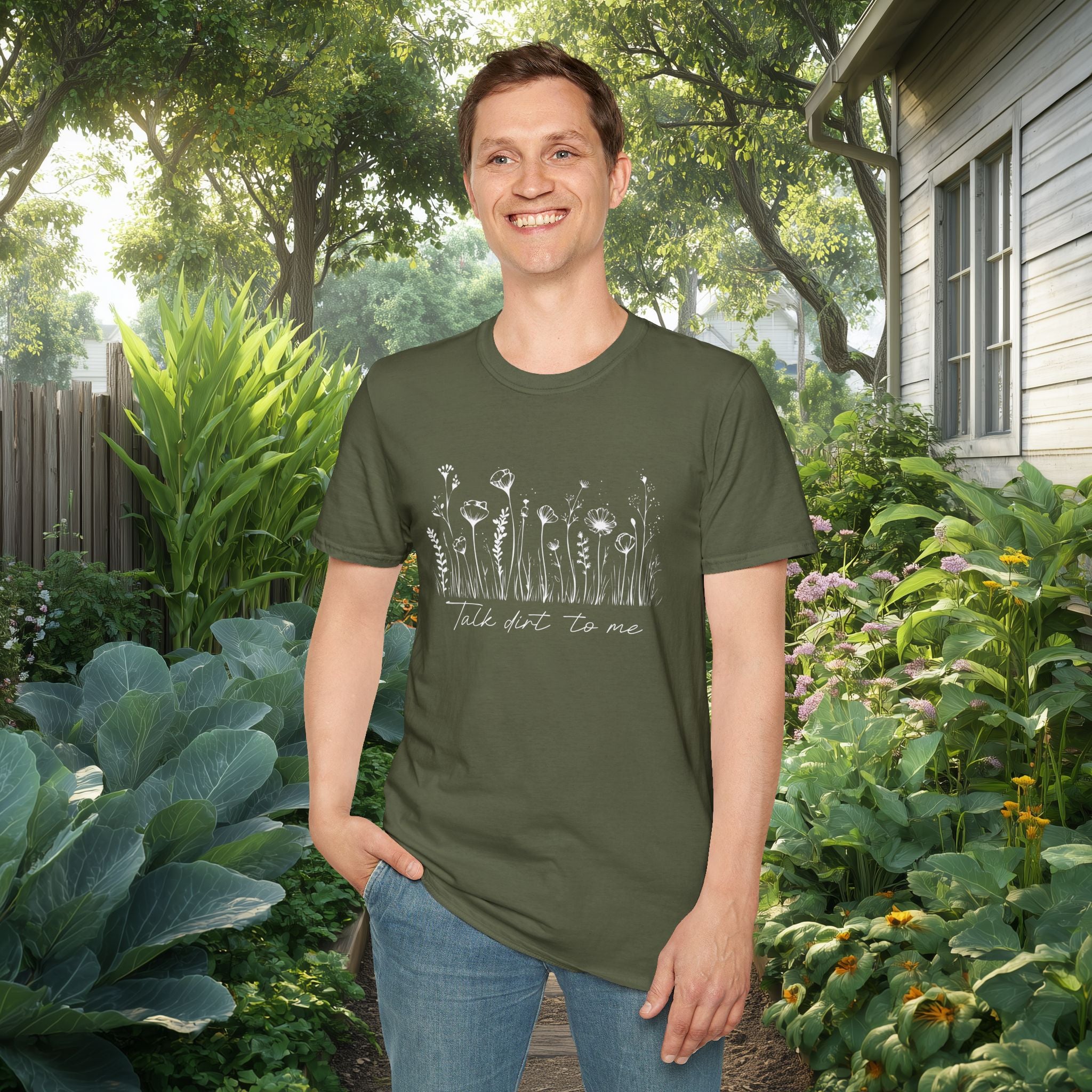 Talk Dirt to Me T-Shirt for Gardeners