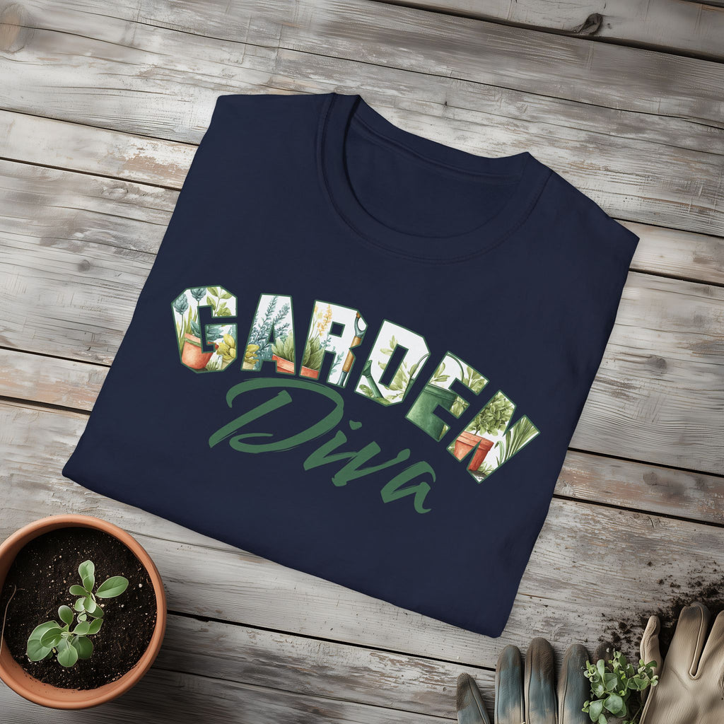 Garden Diva T-Shirt for Plant Lovers and Gardeners