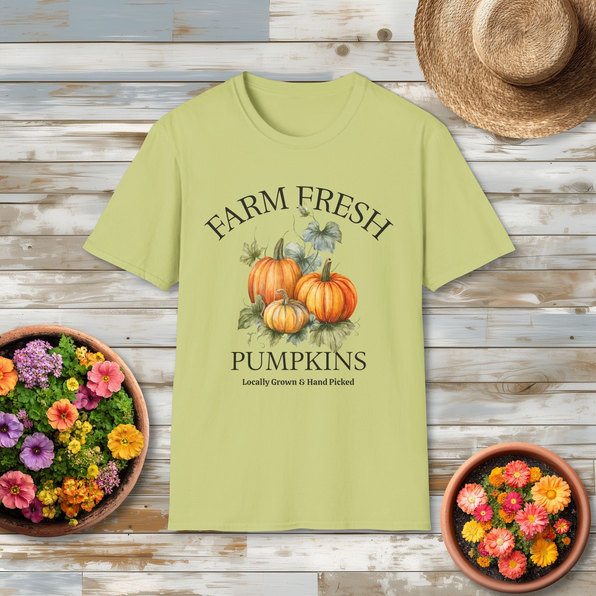 Farm Fresh Pumpkins Tee with Vintage Farm Style