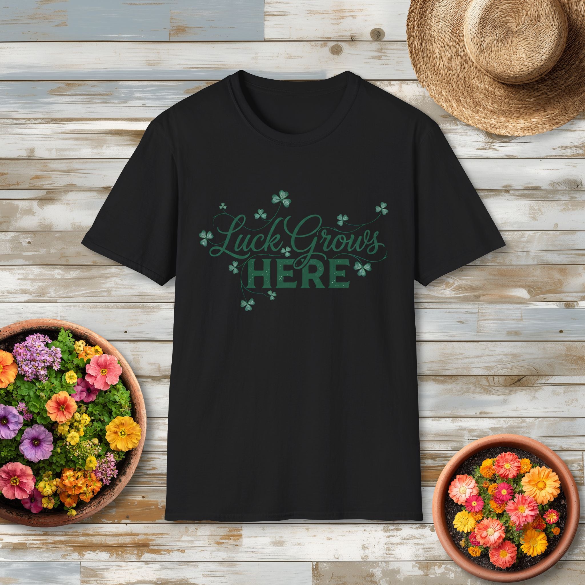 Luck Grows Here Shamrock T-Shirt