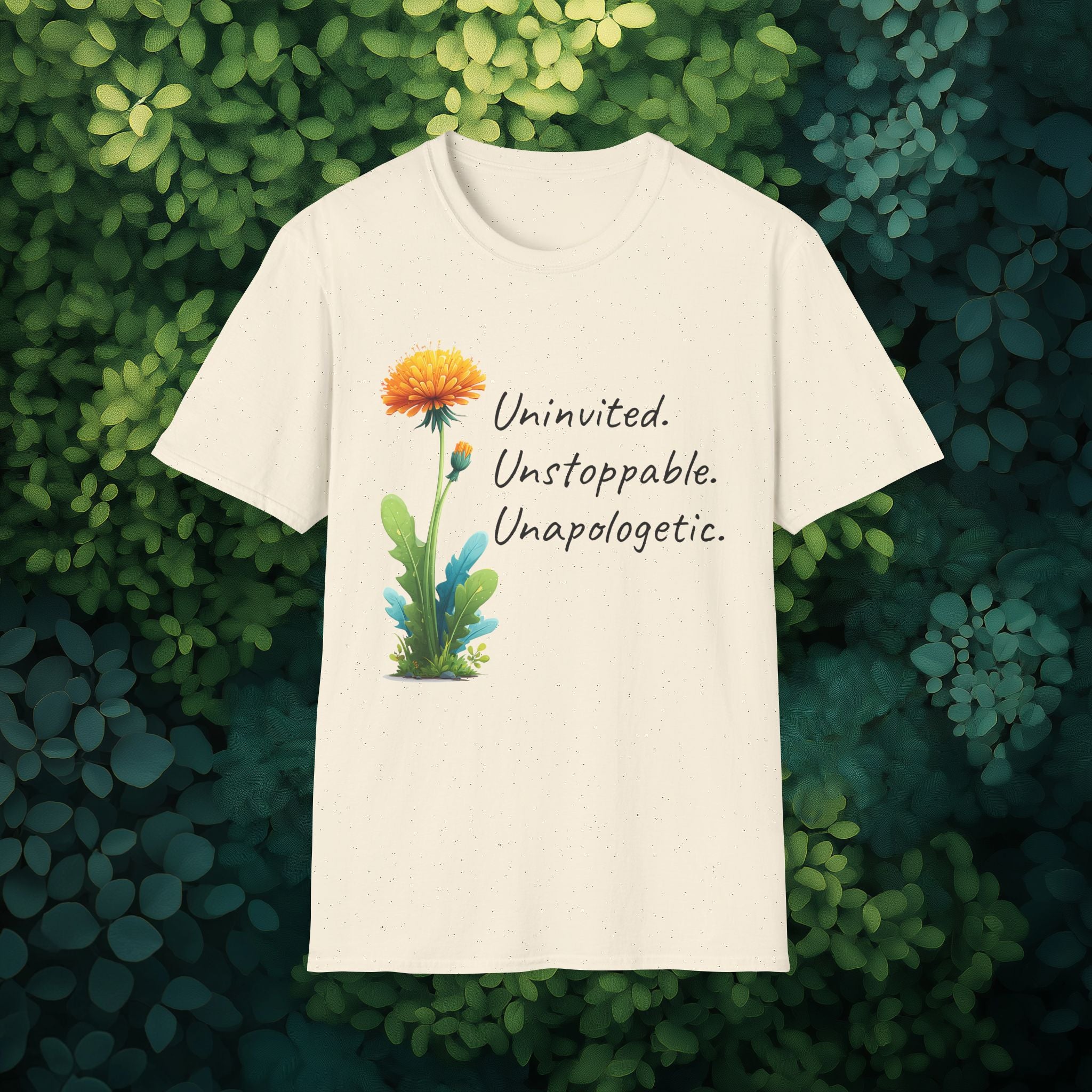 Uninvited Unstoppable Unapologetic Dandelion Tee