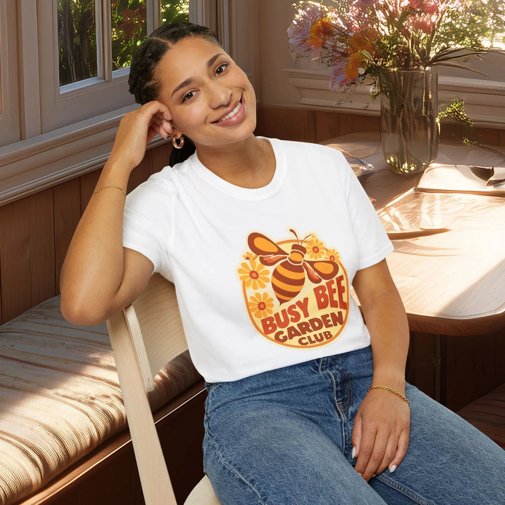 Busy Bee Garden Club Shirt – Retro 60s Bee Tee