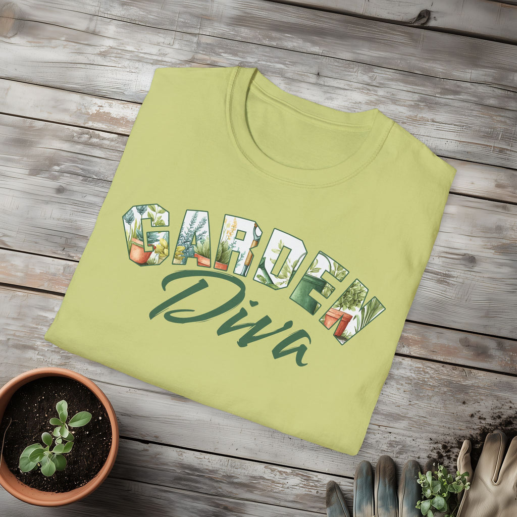 Garden Diva T-Shirt for Plant Lovers and Gardeners