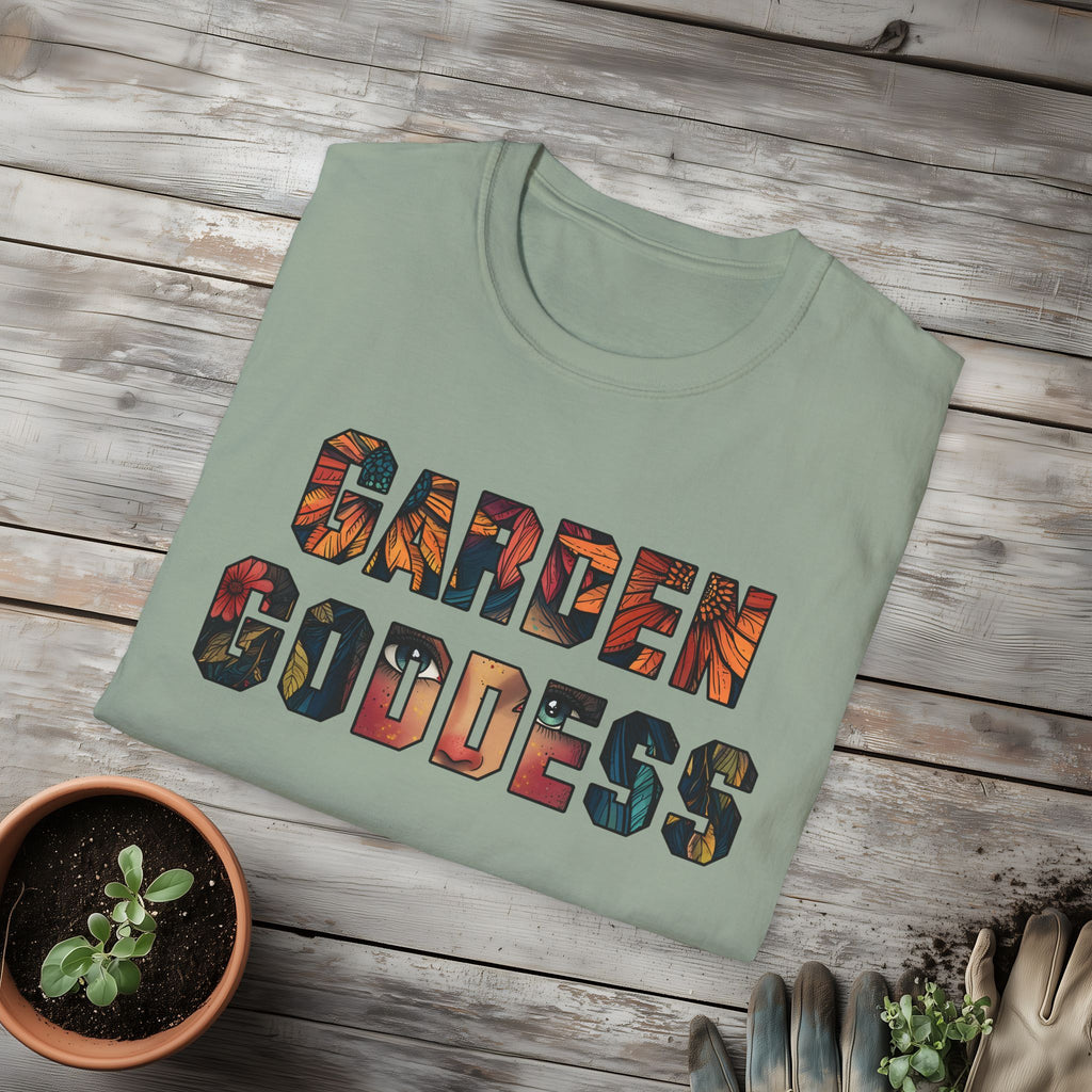 Boho Garden Goddess T-Shirt for  Nature Lovers
