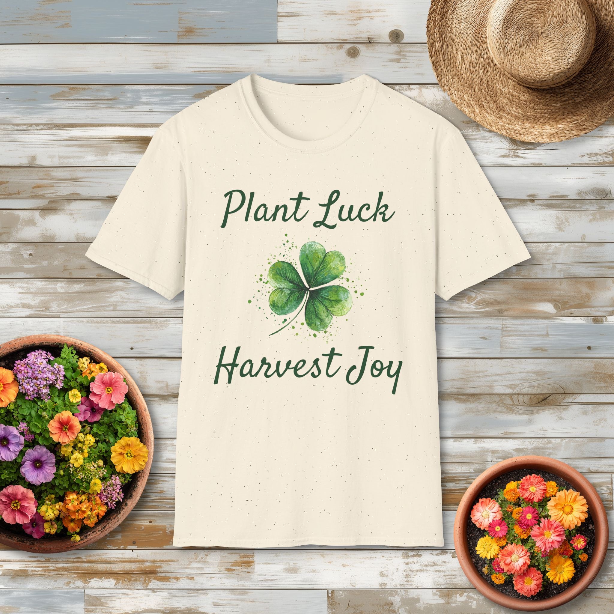 Plant Luck Harvest Joy Shamrock T-Shirt