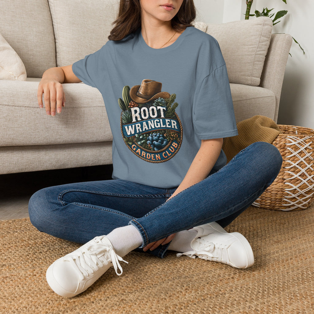Retro Western Root Wrangler Garden Club T-Shirt