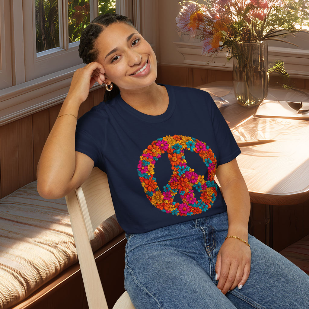 Flower Power Peace Sign Tee