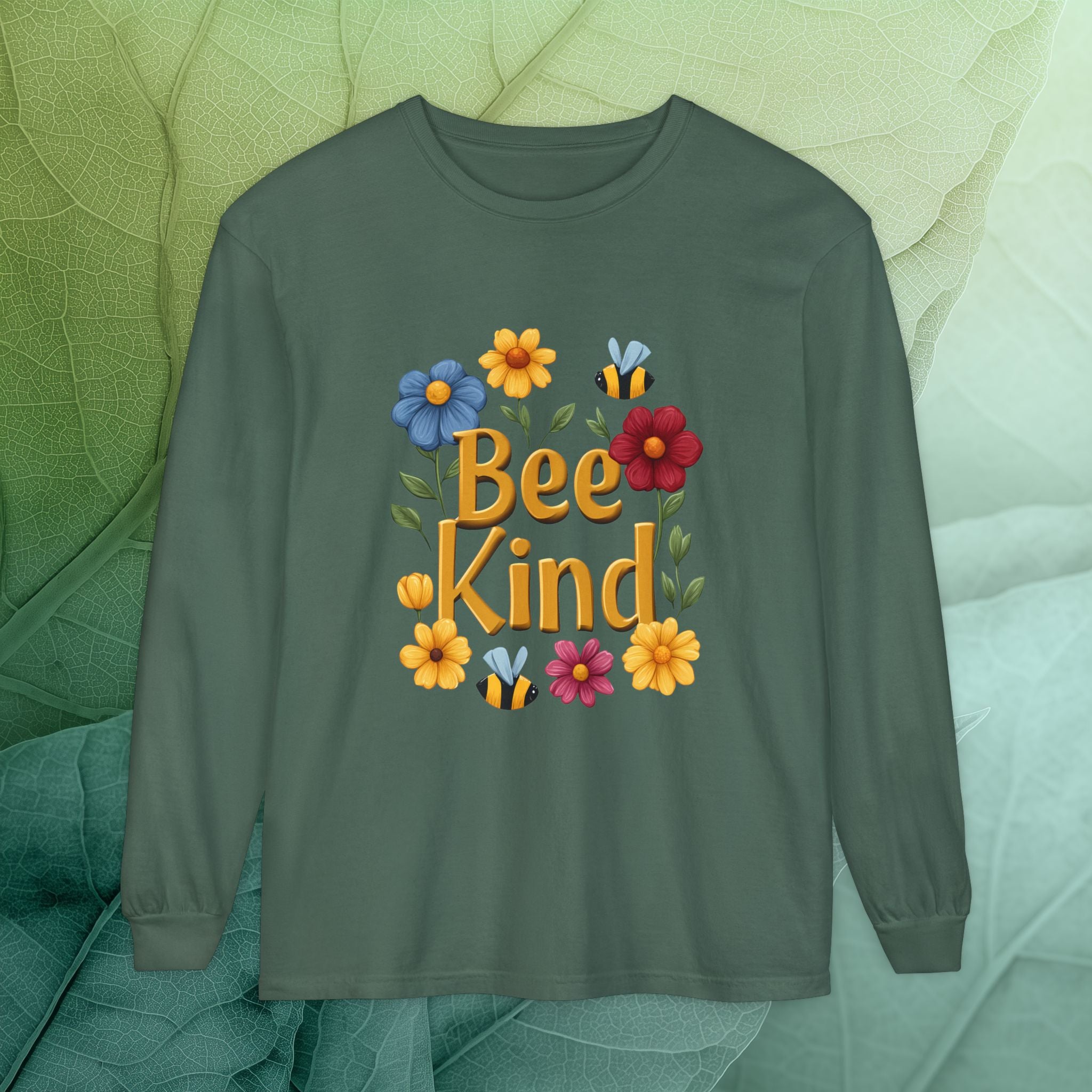 Bee Kind Bloom and Bee Long Sleeve Tee