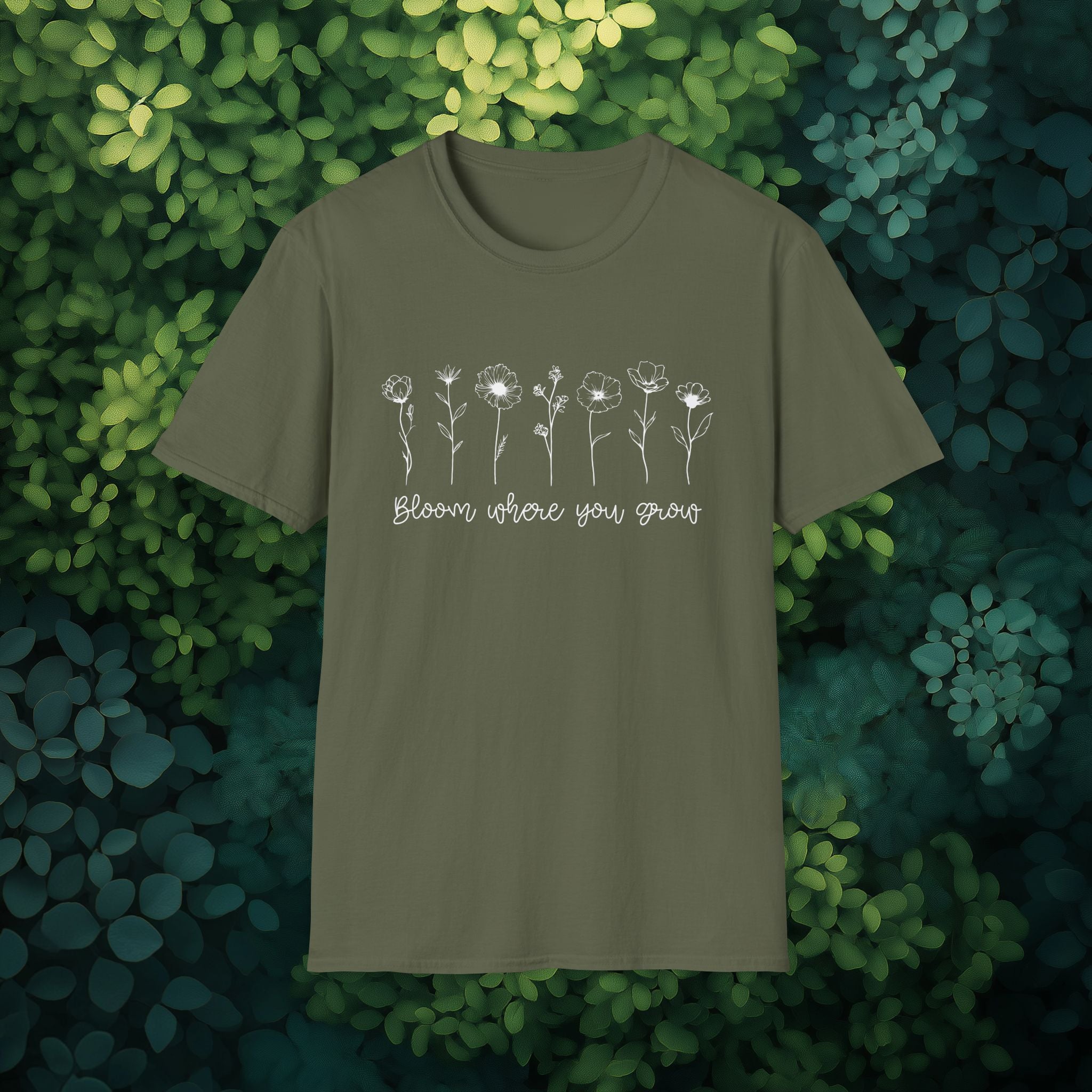 Bloom Where You Grow Motivational T-Shirt