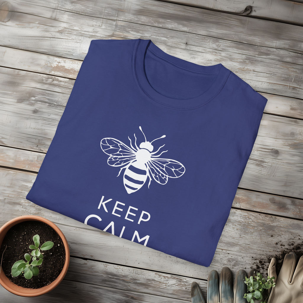 Keep Calm and Bee Strong Motivational T-Shirt