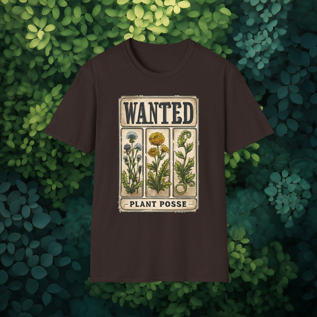 Wanted Poster Weed Plant Posse T-Shirt – Punny Garden Humor