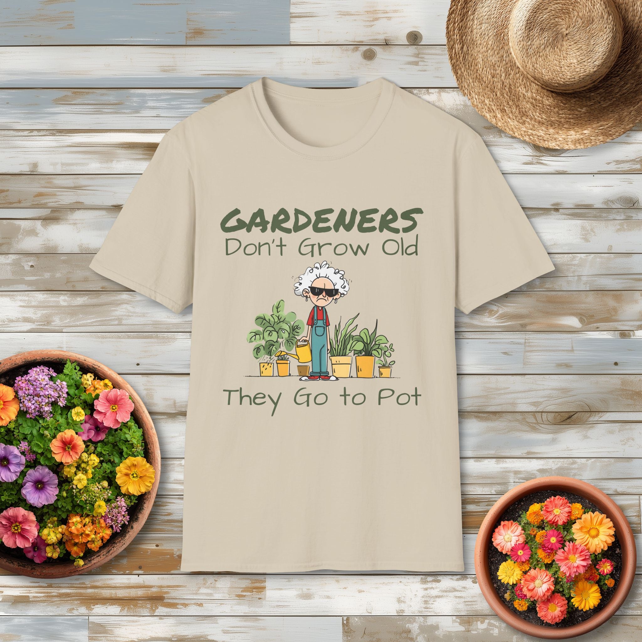 Gardeners Don’t Grow Old Funny Plant Lady T-Shirt
