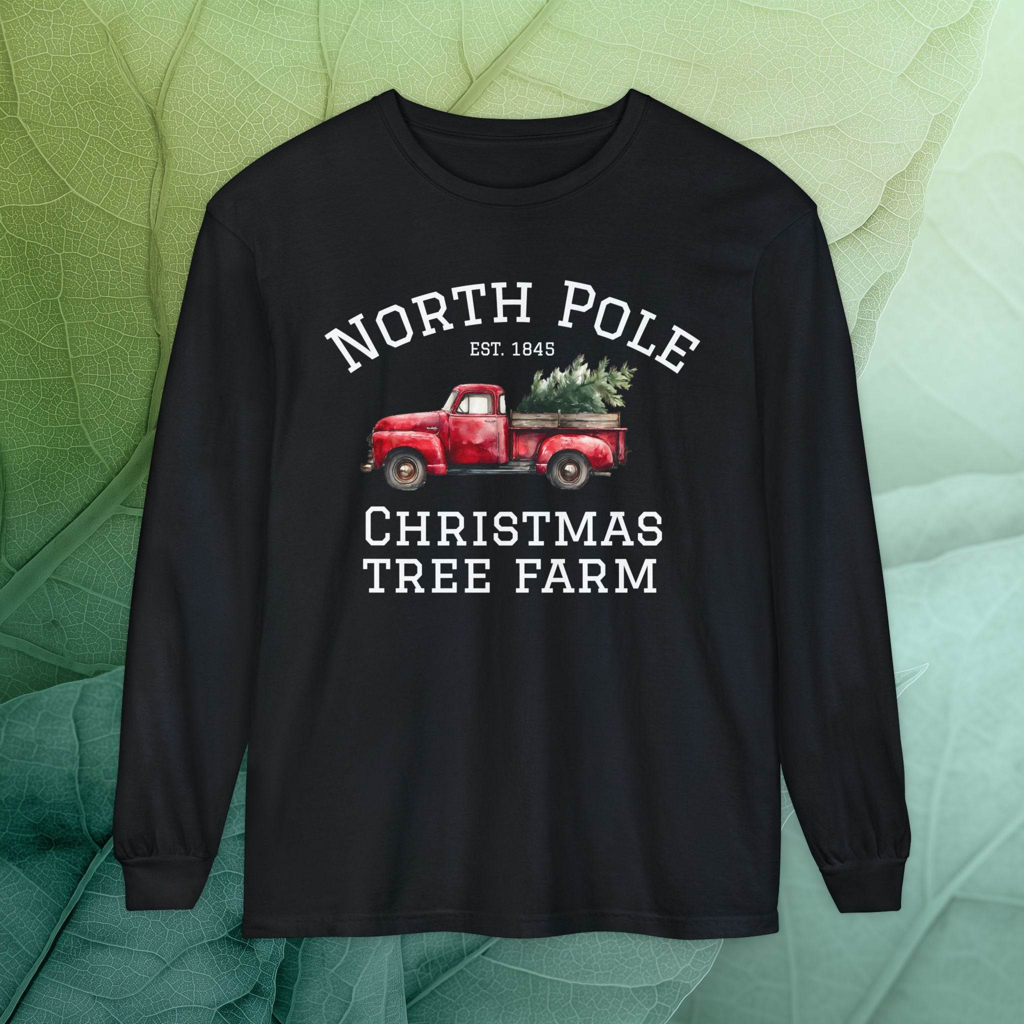 North Pole Christmas Tree Farm Long Sleeve Tee