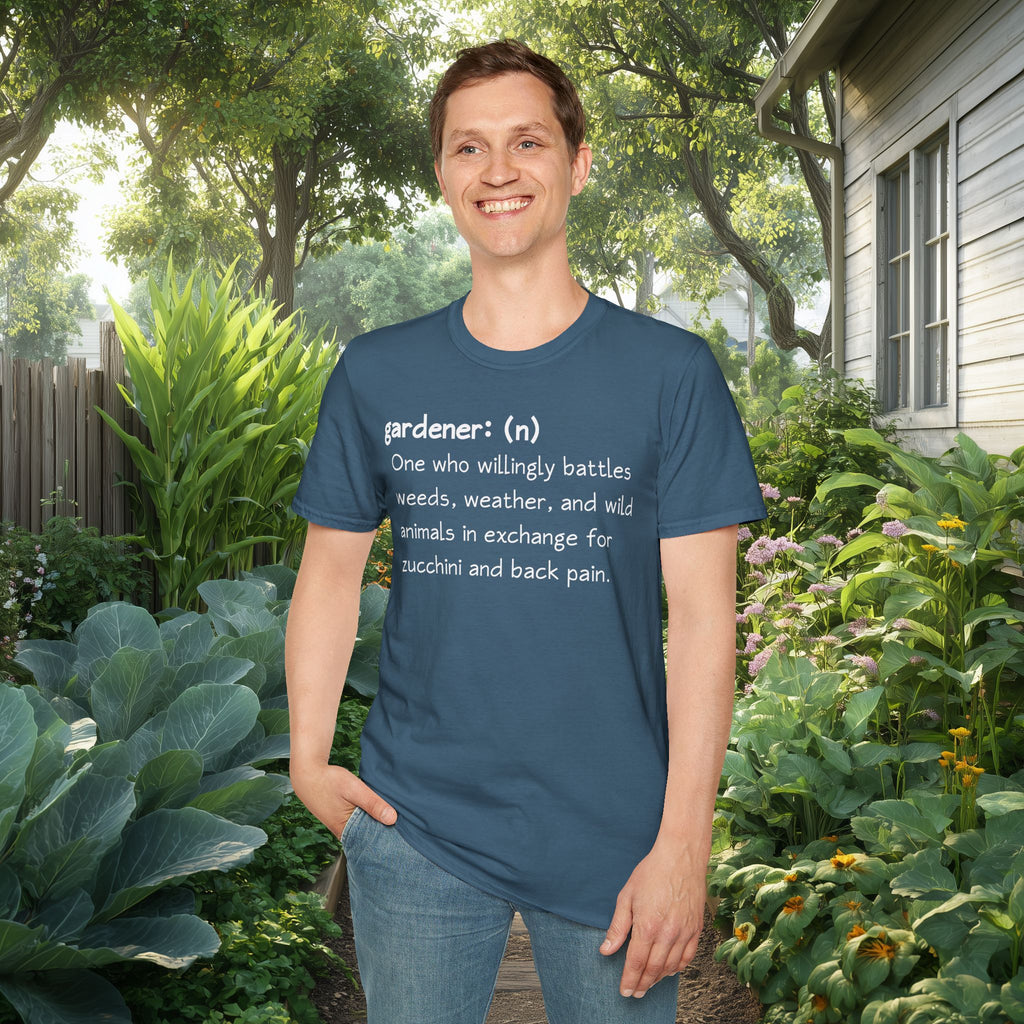 Gardener Definition, Zucchini and Back Pain T-Shirt