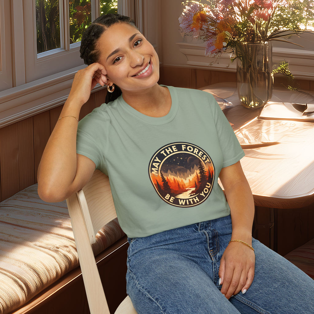 May the Forest Be With You Retro Sci-Fi Forest Shirt