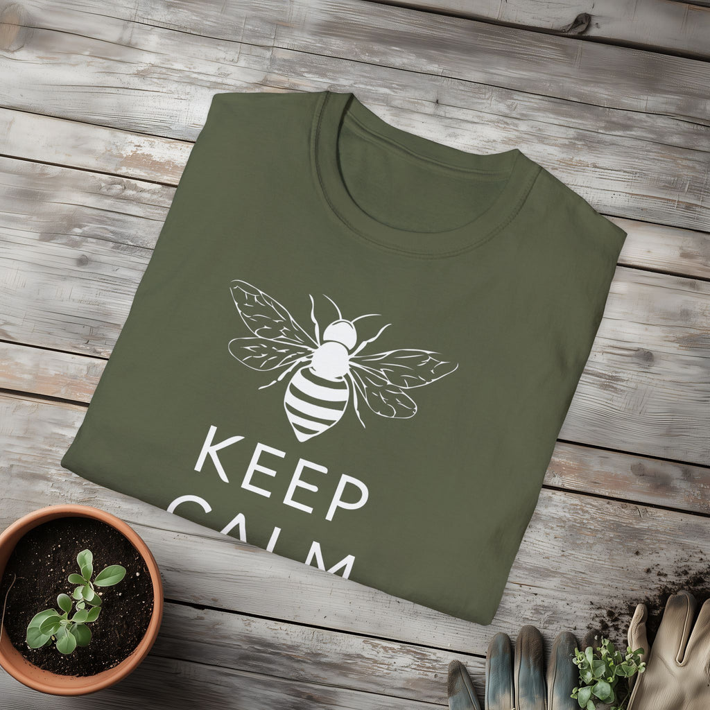 Keep Calm and Bee Bold T-Shirt for Bee and Nature Lovers