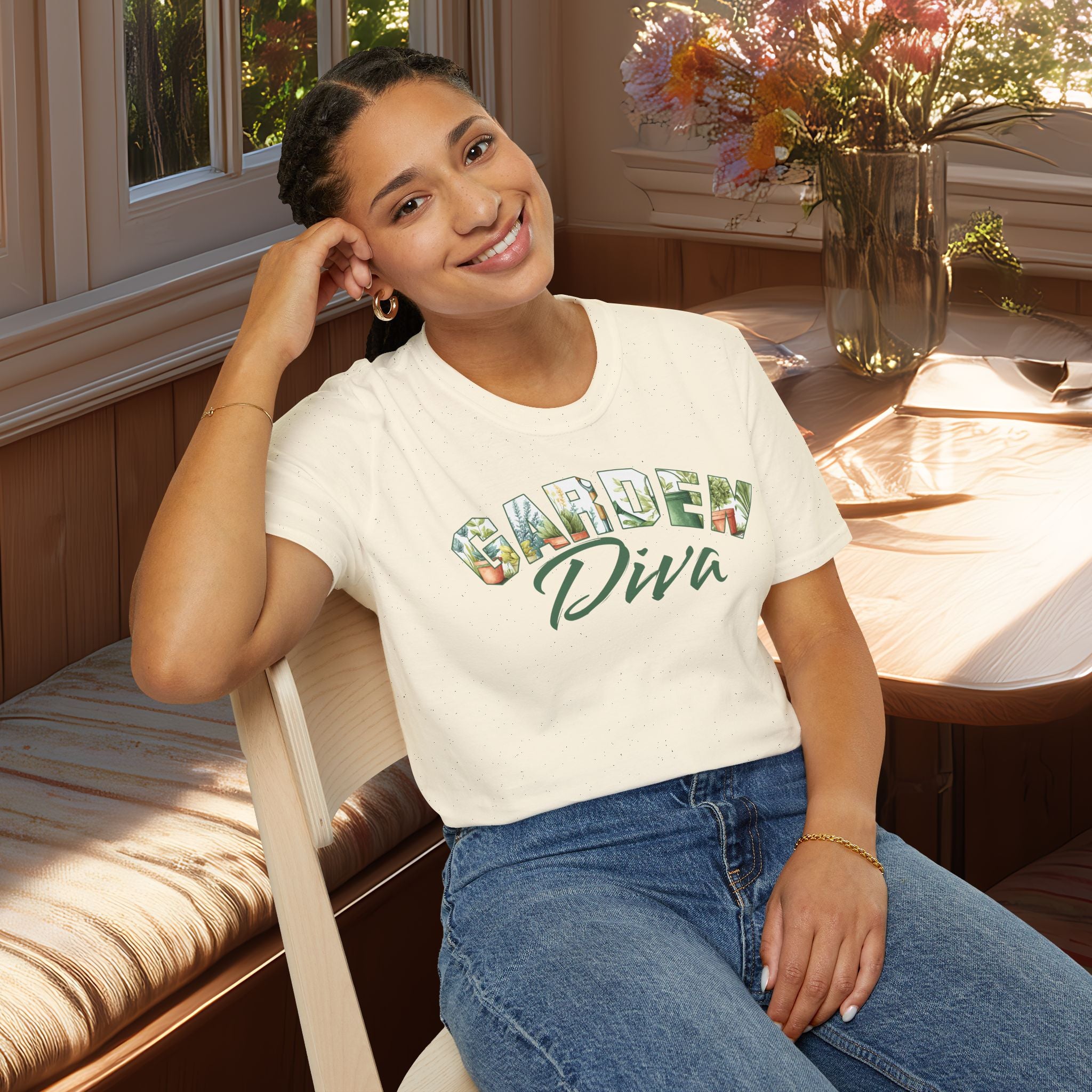 Garden Diva T-Shirt for Plant Lovers and Gardeners