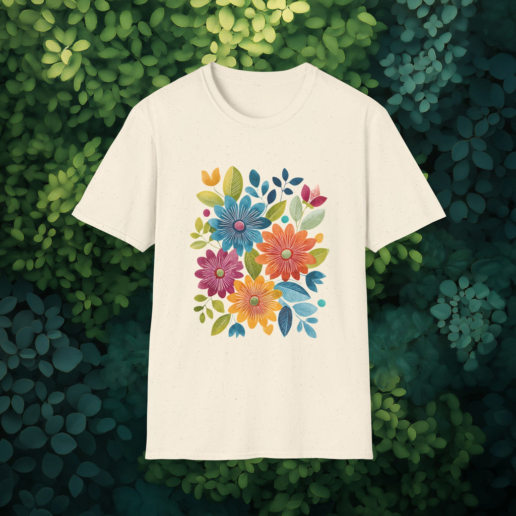 Retro Floral Collage Tee