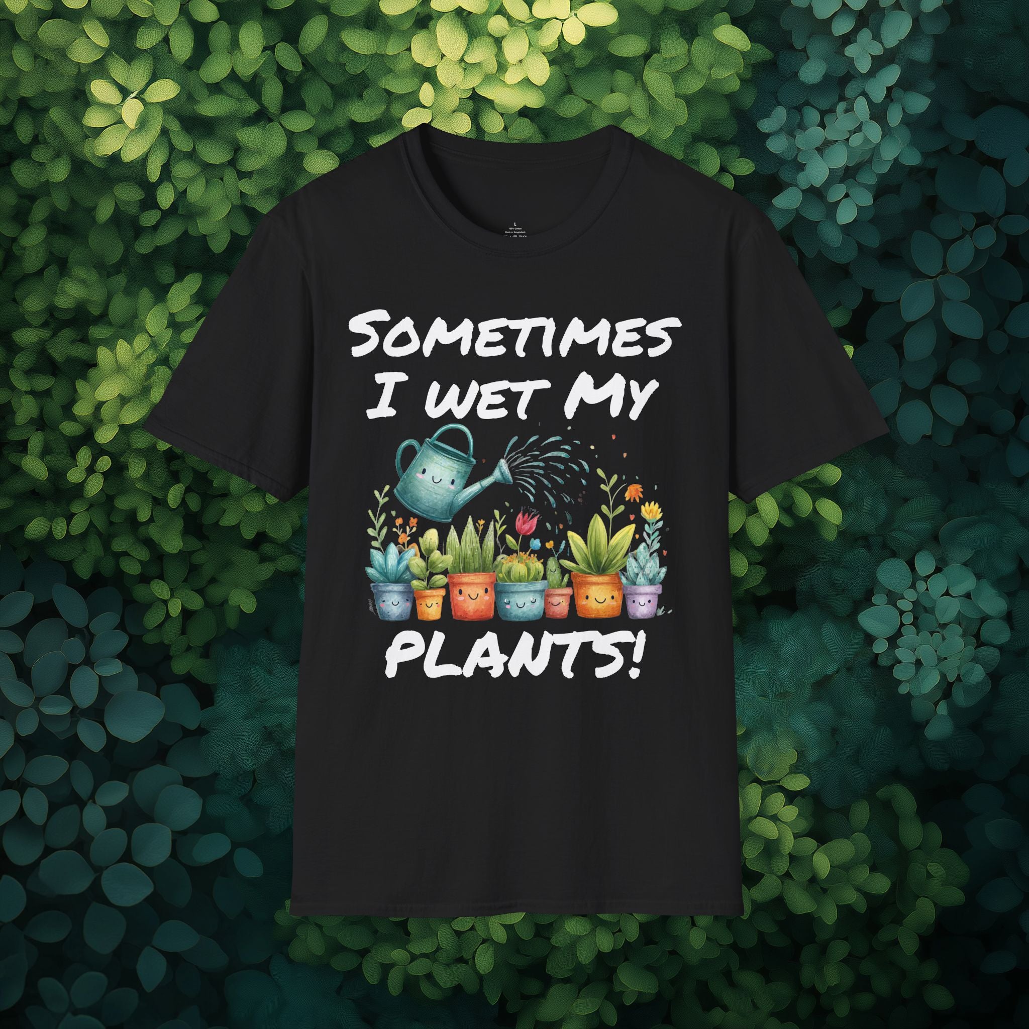 Cartoon Sometimes I Wet My Plants T-Shirt