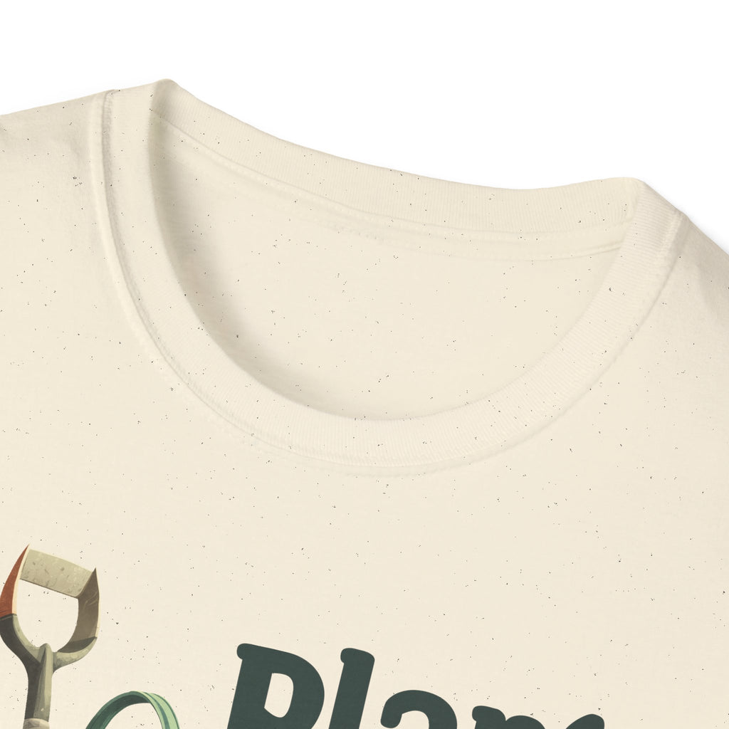 Plant Pick Repeat, Cartoon Gardener T-Shirt