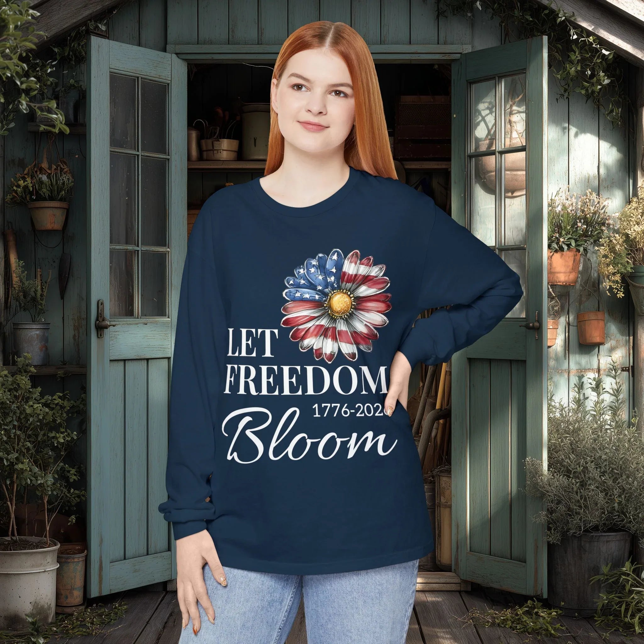 Let Freedom Bloom Long Sleeve Tee