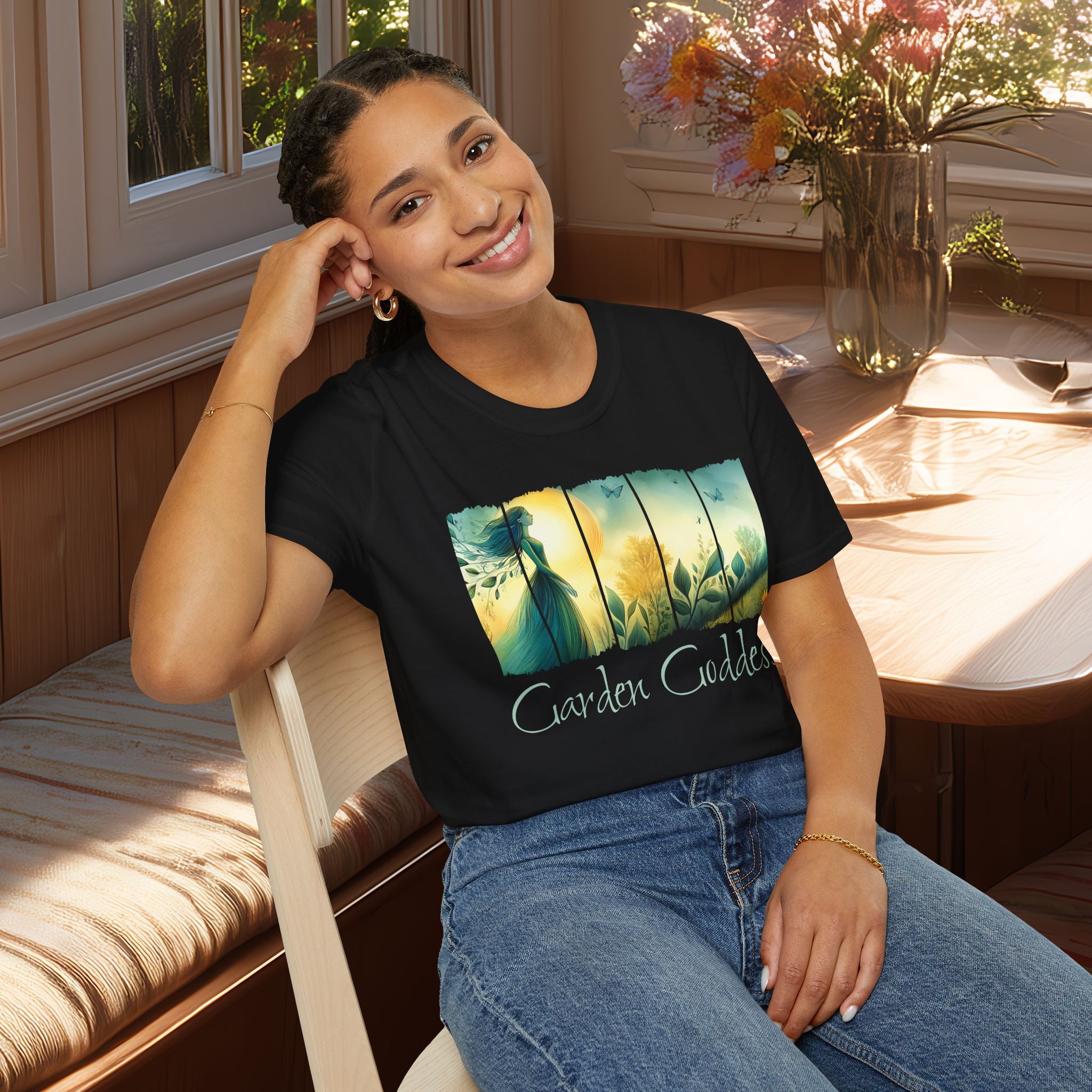Divine Feminine Garden T-Shirt for Gardeners