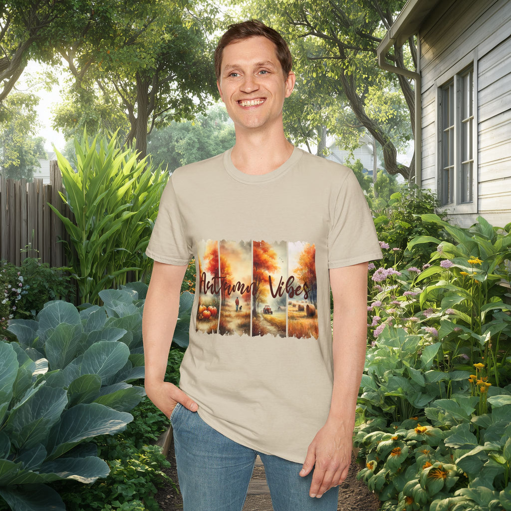 Autumn Vibes Farm Scene T-Shirt