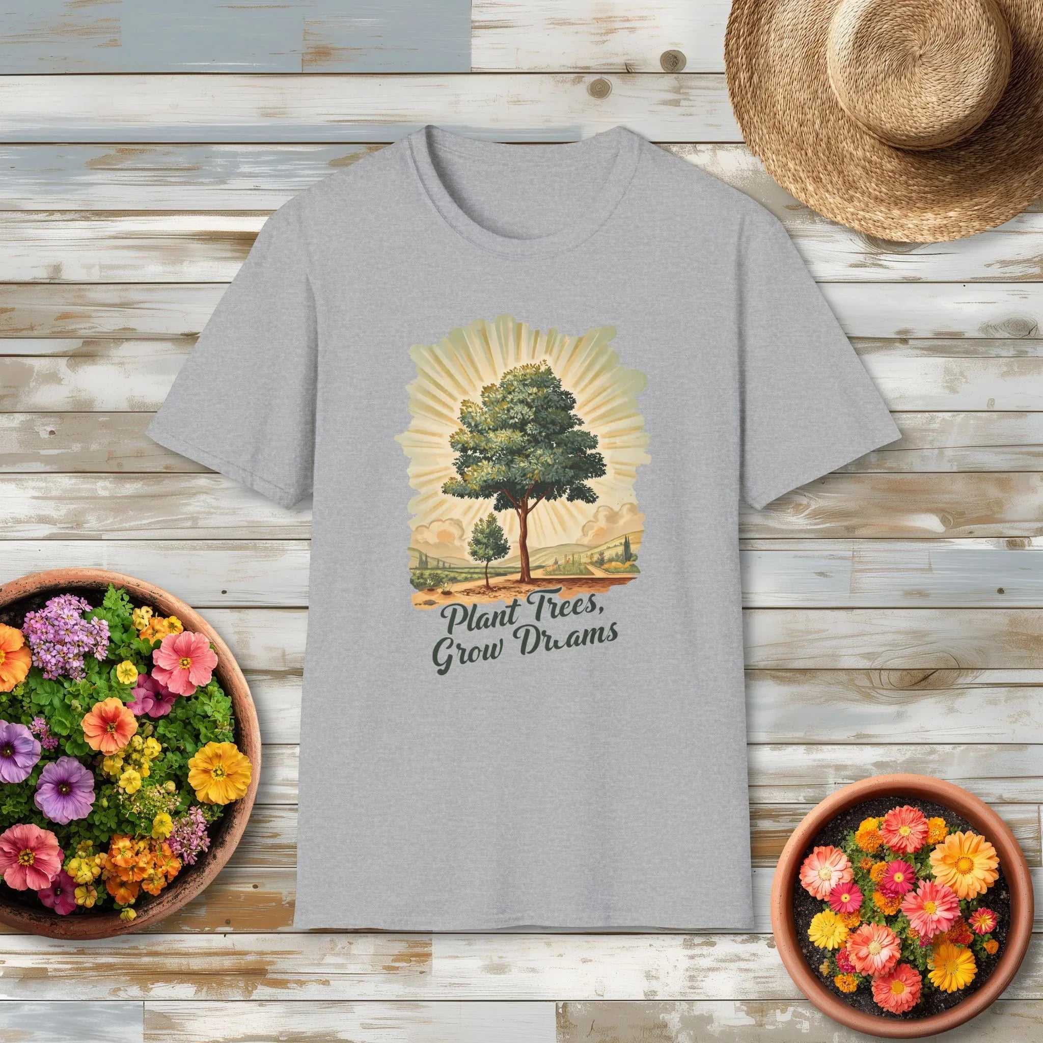Plant Trees Grow Dreams Vintage Style T-Shirt